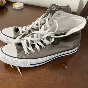 converse gray high tops